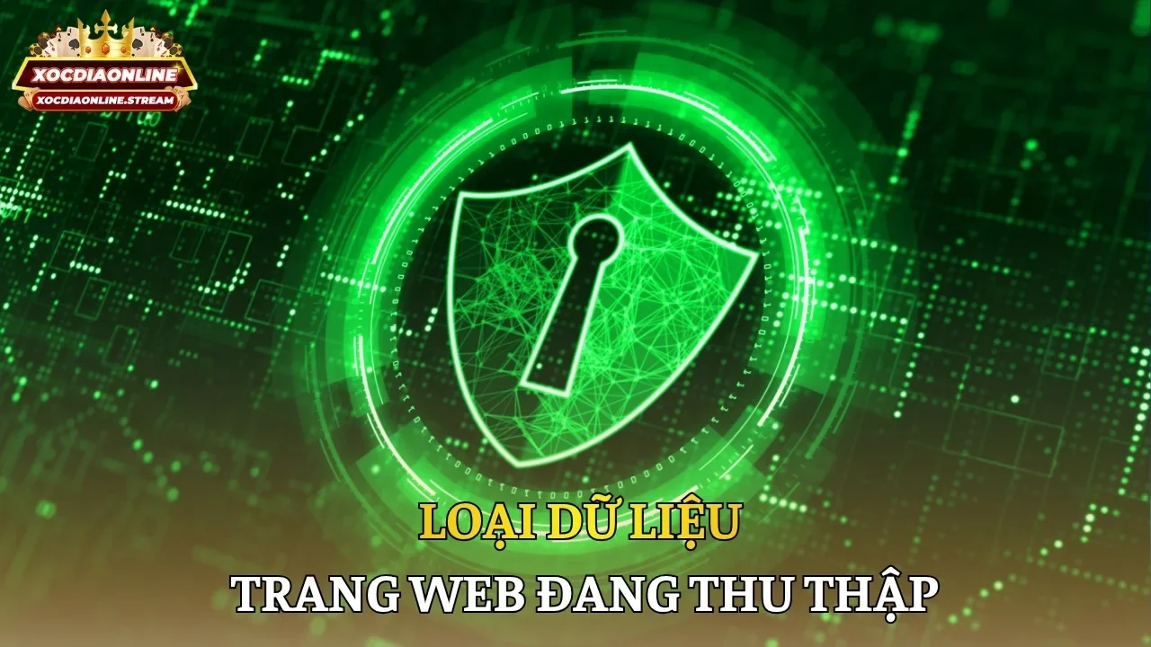 Loại dữ liệu trang web đang thu thập