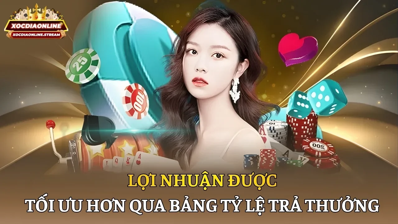 Lợi nhuận được tối ưu hơn qua bảng tỷ lệ trả thưởng