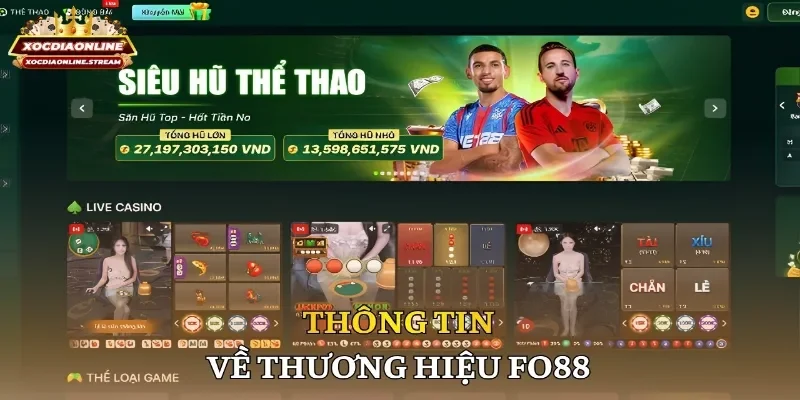 Fo88Thông tin về thương hiệu Fo88